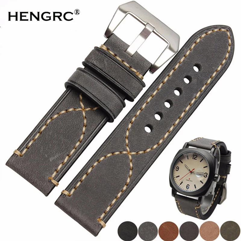 Italy Genuine Leather Watch Band Strap Men Cowhide Thick Watchband Belt Lady 20mm 22mm 24mm Bracelet Metal Buckle For Panerai
Italy Genuine Leather Watch Band Strap Men Cowhide Thick Watchband Belt Lady 20mm 22mm 24mm Bracelet Metal Buckle For Panerai