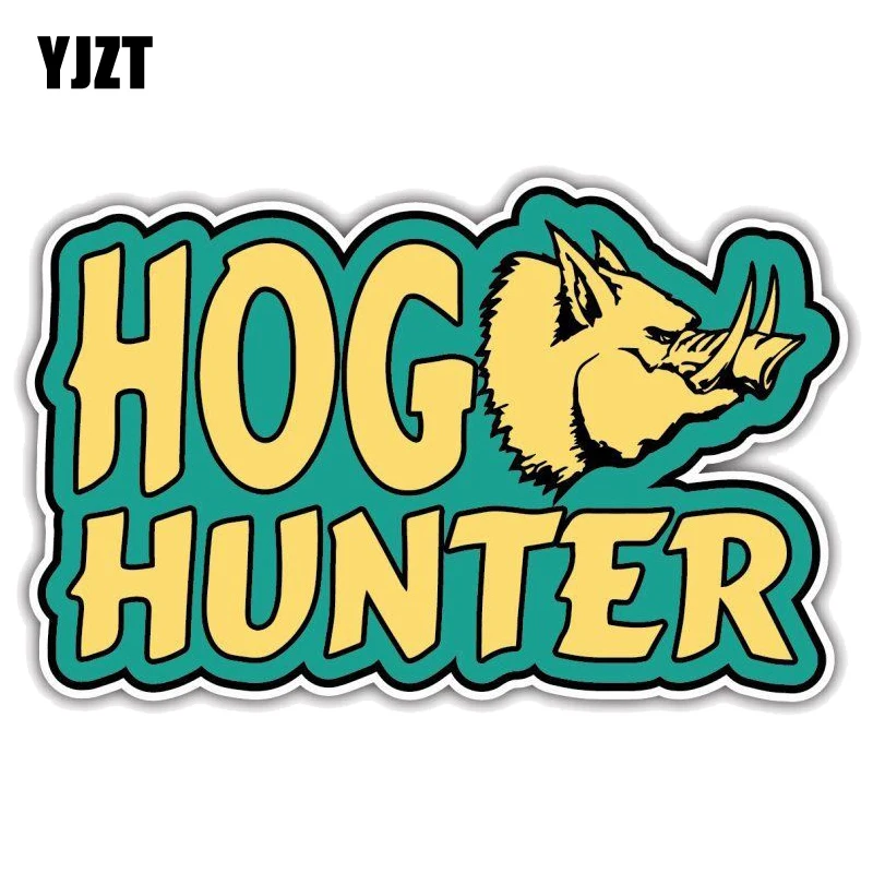 YJZT 14CM*8.9CM Personality Hog Hunter Funny Car Sticker PVC Reflective Decal 12-1338
YJZT 14CM*8.9CM Personality Hog Hunter Funny Car Sticker PVC Reflective Decal 12-1338