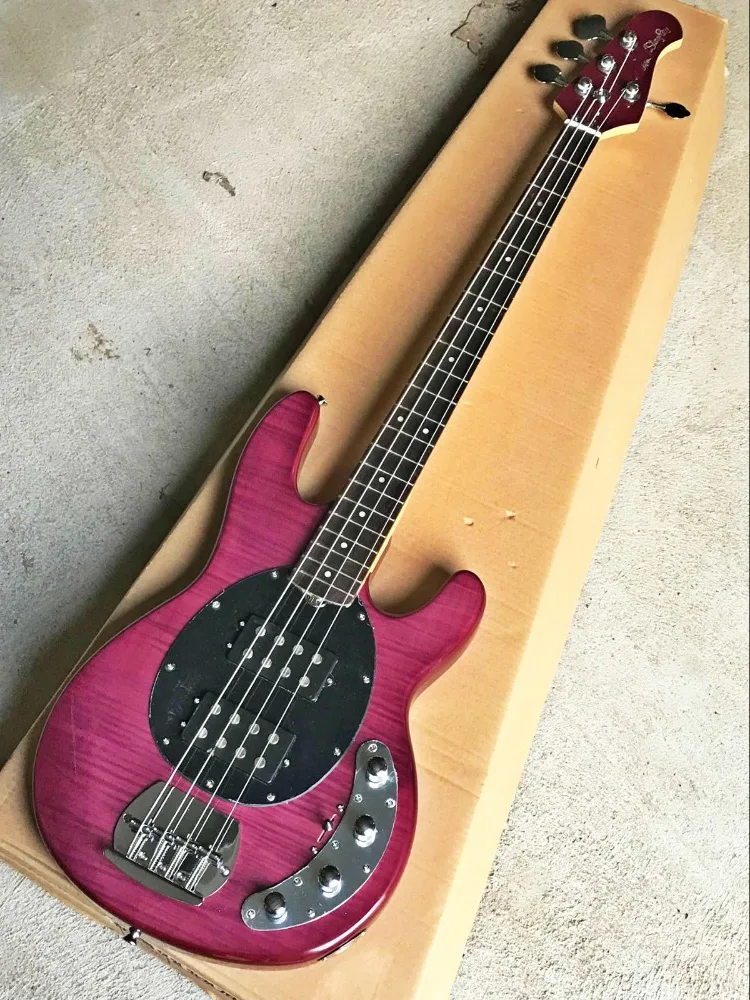 Top quality FDMB-7016 transparent purple color solid body rosewood fretboard 4 strings Musicman Bass , Free shipping
Top quality FDMB-7016 transparent purple color solid body rosewood fretboard 4 strings Musicman Bass , Free shipping