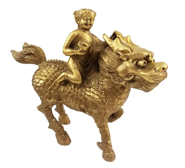 Long Yi copper kylin Songzi ornaments Home Furnishing jewelry ornaments crafts 1070055
Long Yi copper kylin Songzi ornaments Home Furnishing jewelry ornaments crafts 1070055