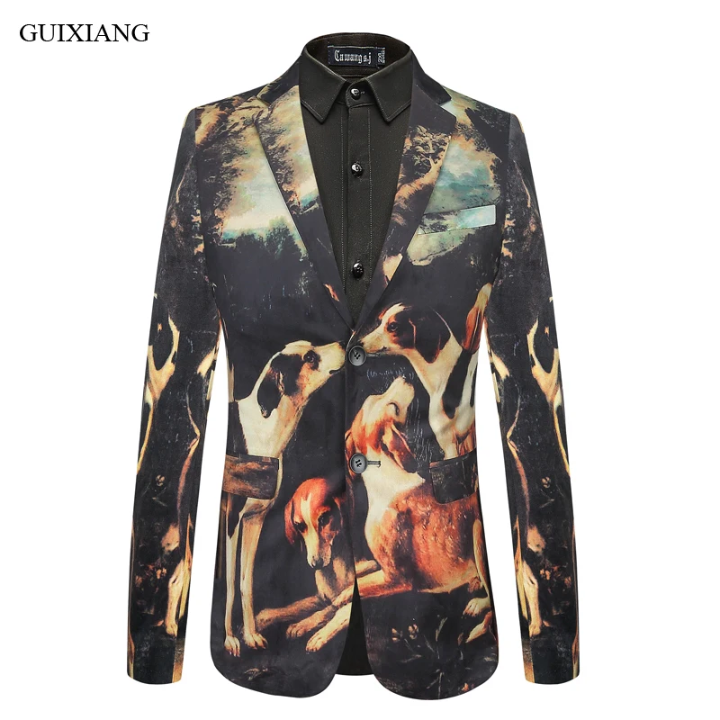2019 New Arrival Style Men Boutique Blazers Fashion Casual Single Breasted Velvet Fabric Animal Pattern Men's Blazer Suits M-4XL
2019 New Arrival Style Men Boutique Blazers Fashion Casual Single Breasted Velvet Fabric Animal Pattern Men's Blazer Suits M-4XL