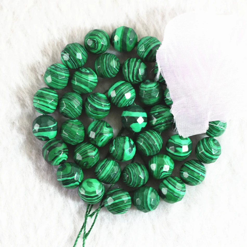 Synthetic green malachite stone 4mm 6mm 8mm 10mm 12mm new round faceted beads diy noble charms jewelry making B372
Synthetic green malachite stone 4mm 6mm 8mm 10mm 12mm new round faceted beads diy noble charms jewelry making B372