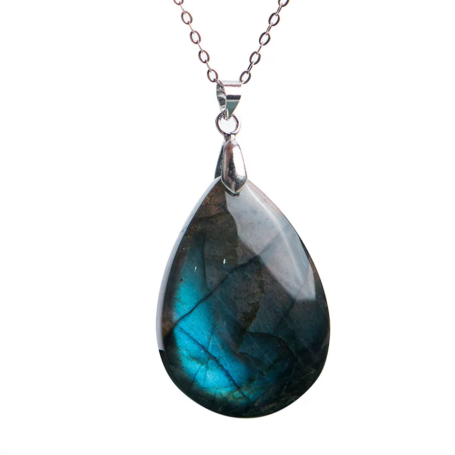 Precious Strong Blue Lights Natural Labradorite Gems Stone Crystal Water Drop Bead Necklace Charm Pendant 36x23x10mm
Precious Strong Blue Lights Natural Labradorite Gems Stone Crystal Water Drop Bead Necklace Charm Pendant 36x23x10mm