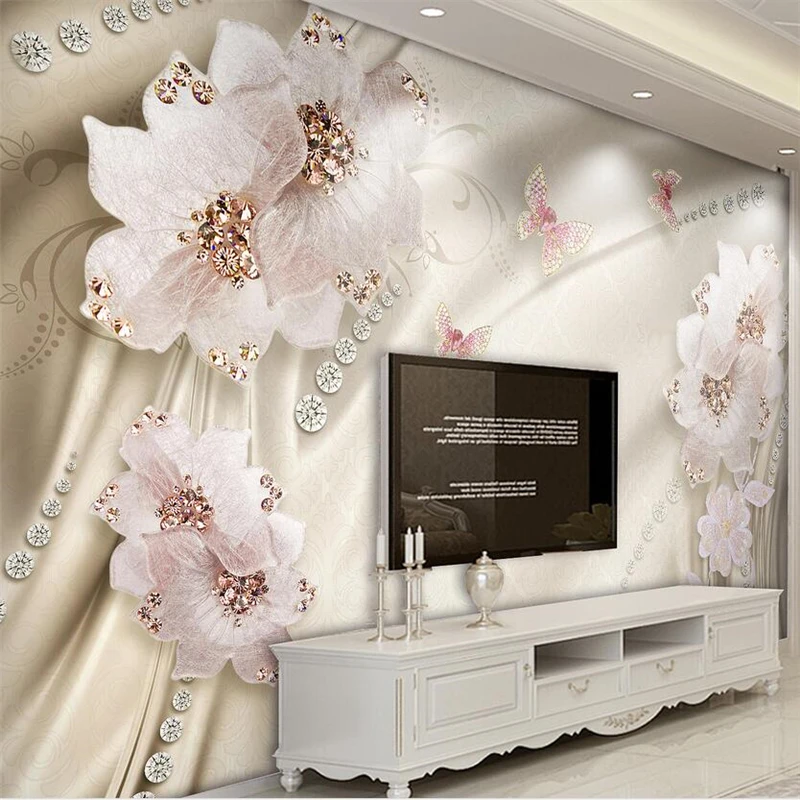 wellyu Luxury Diamond Flower 3d jewelry TV background wall painting custom large mural wallpaper papel de parede para quarto
wellyu Luxury Diamond Flower 3d jewelry TV background wall painting custom large mural wallpaper papel de parede para quarto