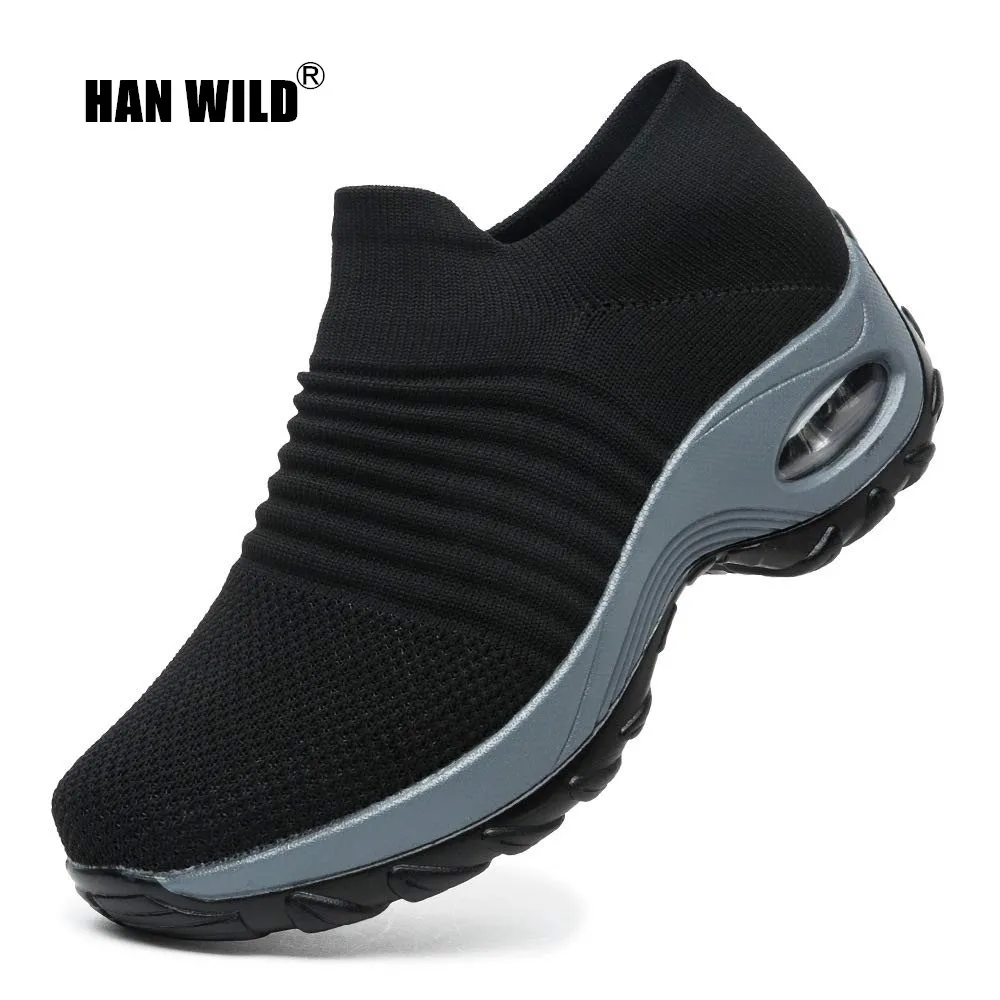HAN WILD 2019 Spring Women Platform Sneakers Slip On Mesh Air Cushion Walking Shoes Comfortable Tennis Outdoor Sports Shoes
HAN WILD 2019 Spring Women Platform Sneakers Slip On Mesh Air Cushion Walking Shoes Comfortable Tennis Outdoor Sports Shoes