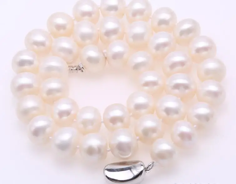 Women Jewelry natural pearl 11mm white freshwater pearl 925 silver clasp necklace gift 17'' 42cm
Women Jewelry natural pearl 11mm white freshwater pearl 925 silver clasp necklace gift 17'' 42cm