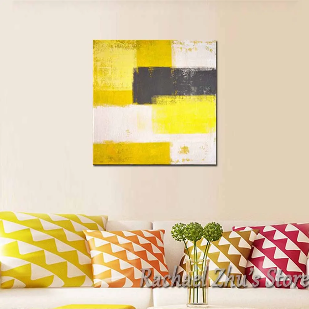 Hand Painted Abstract Simple Yellow Oil Paintings On Canvas Abstract Color Wall Picture For Living Room Bedroom Home Wall Decor
Hand Painted Abstract Simple Yellow Oil Paintings On Canvas Abstract Color Wall Picture For Living Room Bedroom Home Wall Decor