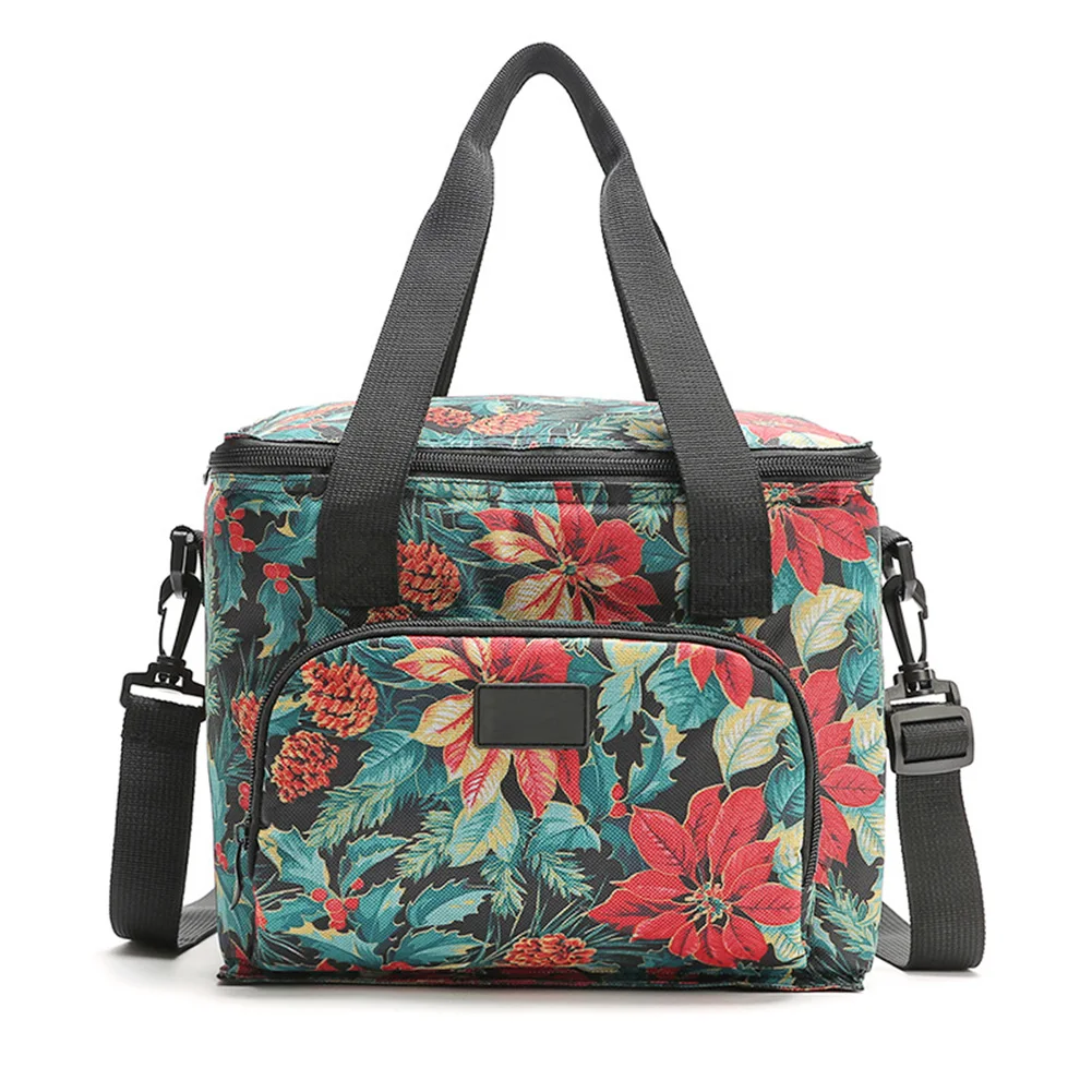 Portable Lunchbox Picnic Tote Print Lunch Bag Thermal Oxford Handbag Insulated Cooler | Багаж и сумки