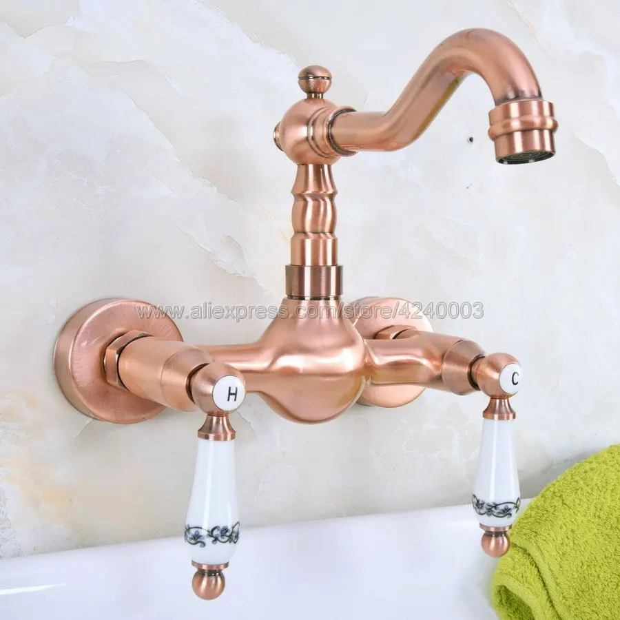 Antique Red Copper Wall Mounted bathroom basin kitchen sink mixer tap swivel faucet Kna950
Antique Red Copper Wall Mounted bathroom basin kitchen sink mixer tap swivel faucet Kna950