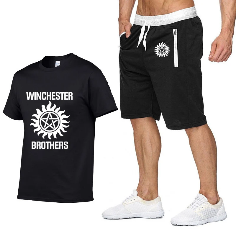 Supernatural Tshirt men Summer winchester brothers Print Fashion Casual Cotton Short Sleeve high quality Men T shirts pants suit
Supernatural Tshirt men Summer winchester brothers Print Fashion Casual Cotton Short Sleeve high quality Men T shirts pants suit