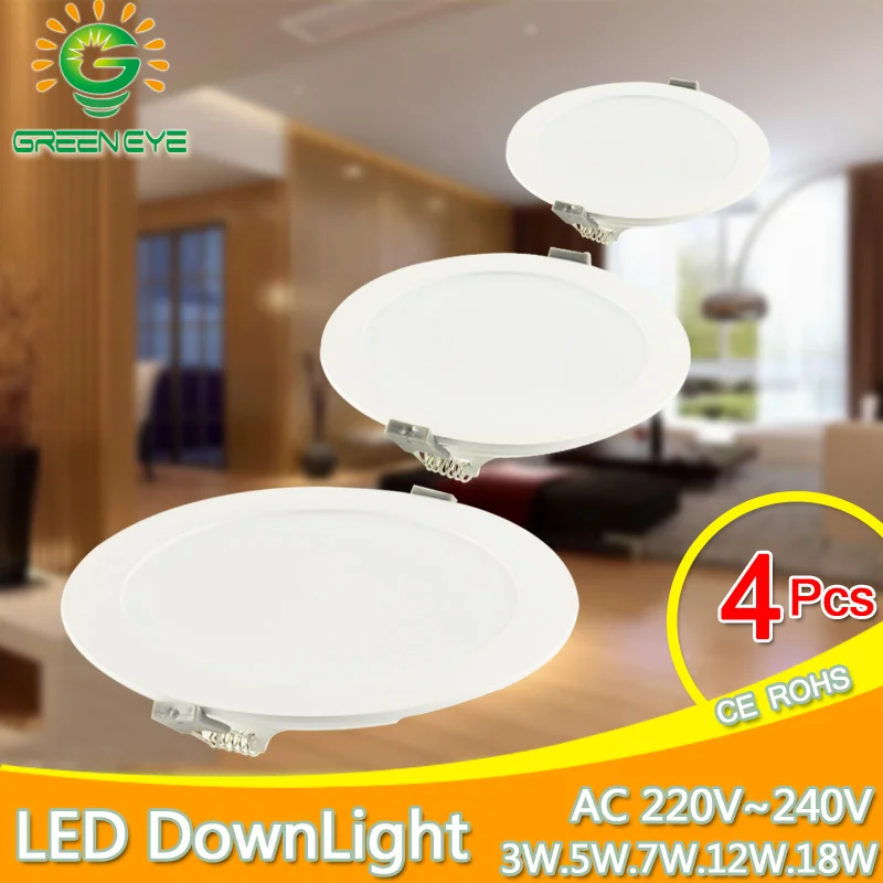 Ultra Thin LED Downlight 3w 5w 7w 12w 18w LED panel light Cold White Warm White Indoor Lighting Foyer Kitchen ceiling recessed
Ultra Thin LED Downlight 3w 5w 7w 12w 18w LED panel light Cold White Warm White Indoor Lighting Foyer Kitchen ceiling recessed