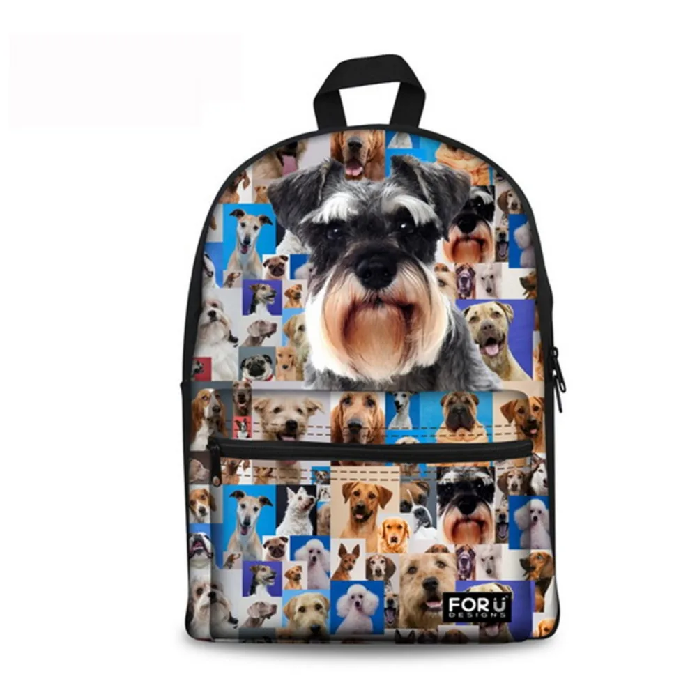 NoisyDesigns мальчики девочек Школьный рюкзак милая собака печать Mochila Рюкзак Школьная