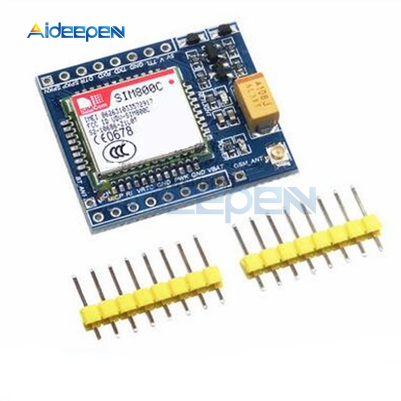 1 Set SIM800C GSM GPRS Module 5V/3.3V TTL Development Board IPEX With Bluetooth And TTS With Pin For Arduino STM32 C51
1 Set SIM800C GSM GPRS Module 5V/3.3V TTL Development Board IPEX With Bluetooth And TTS With Pin For Arduino STM32 C51