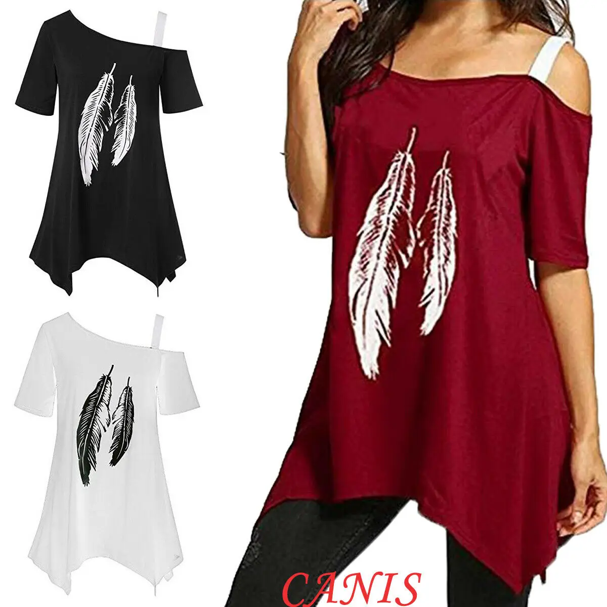 Women One Shoulder Summer Blouse Tops Leaves Print Short Sleeve Loose Casual Tank Tops Casual Loose Blouse Top Shirt
Women One Shoulder Summer Blouse Tops Leaves Print Short Sleeve Loose Casual Tank Tops Casual Loose Blouse Top Shirt