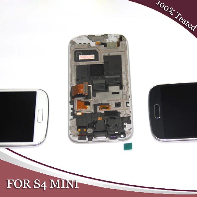 ЖК-дисплей класса AAA для Samsung Galaxy S4 Mini i9195 i9190 9195 9190 сенсорный экран с дигитайзером в