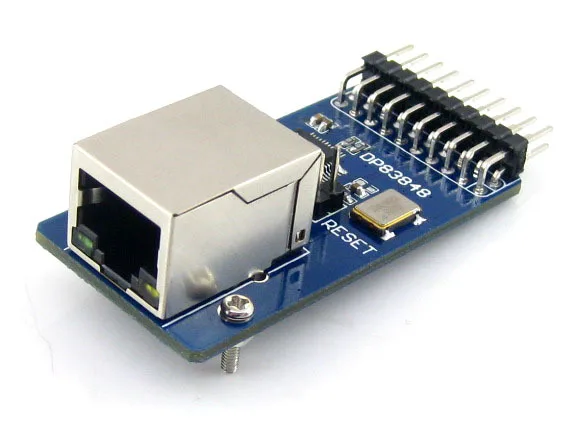 Waveshare DP83848 Ethernet Board Module 10/100 Mb/s Ethernet Physical Layer Transceiver Control Interface Web Server Module
Waveshare DP83848 Ethernet Board Module 10/100 Mb/s Ethernet Physical Layer Transceiver Control Interface Web Server Module
