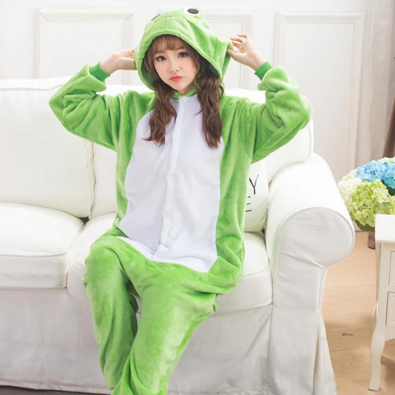 Animal Pajama Unisex Adult Green Frog Cartoon Pyjama Hooded Onesie Pijama Sleepwear
Animal Pajama Unisex Adult Green Frog Cartoon Pyjama Hooded Onesie Pijama Sleepwear