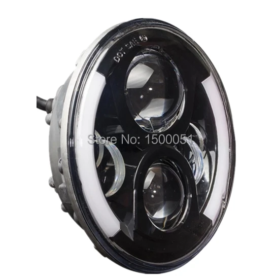 2018 Best Selling LED Light 7inch Round 80w with Hi/lo LED headlamp