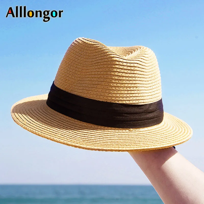 2020 Summer Panama Jazz Hat Straw Sun Hats Women Beach Sun Cap Sombrero Black Vintage Wide Brim Men Fedora Sunhat
2020 Summer Panama Jazz Hat Straw Sun Hats Women Beach Sun Cap Sombrero Black Vintage Wide Brim Men Fedora Sunhat