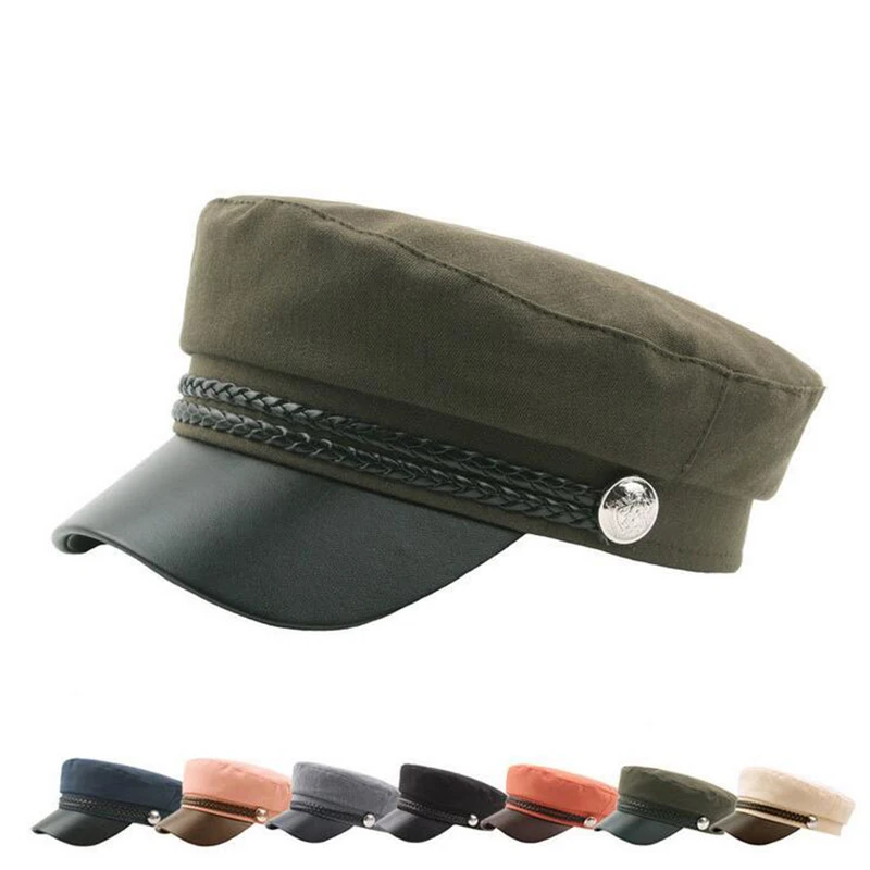 Autumn Winter Hat Women Military Hat PU Men Snapback Cap Female Beret Hat Male Casquette Lady Octagonal Cap Rope Flat
Autumn Winter Hat Women Military Hat PU Men Snapback Cap Female Beret Hat Male Casquette Lady Octagonal Cap Rope Flat