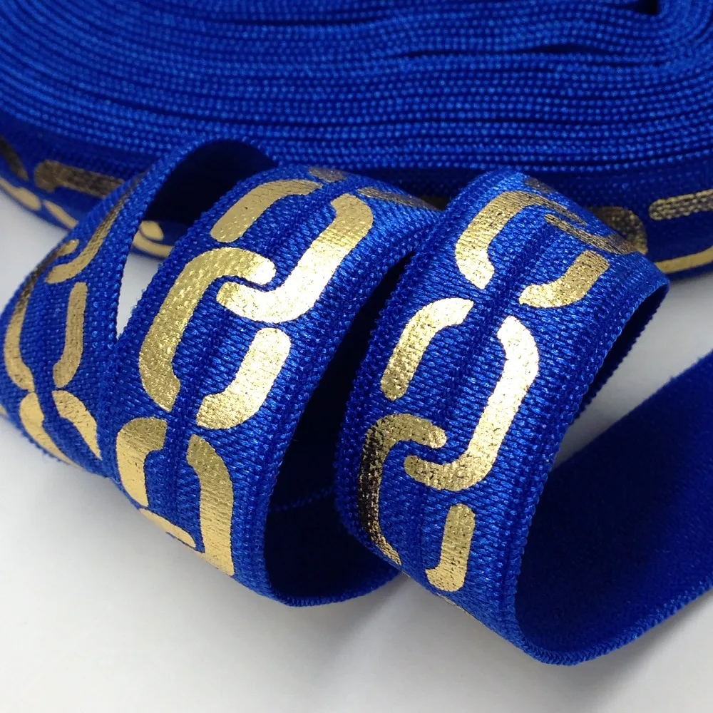 5 Yards 5/8 Royal Blue Big Chains Printed Fold Over Elastic,DIY sewing elastic band, foe elastic ribbon for sewing
5 Yards 5/8 Royal Blue Big Chains Printed Fold Over Elastic,DIY sewing elastic band, foe elastic ribbon for sewing