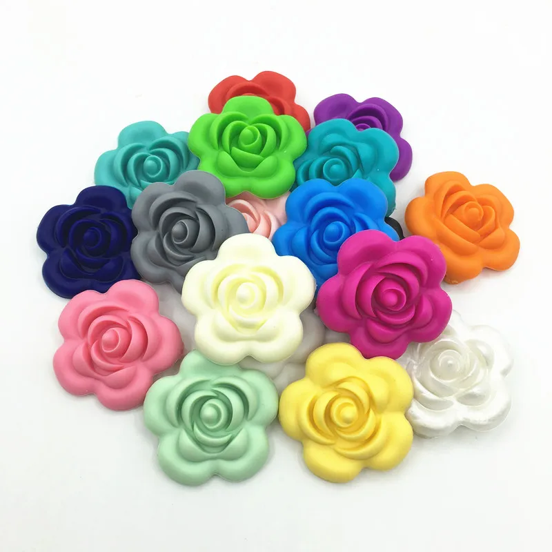 20PCS Chewable Bpa Free Rose Silicone Beads For Jewelry Loose Baby Teether Diy Silicona Denticion Collares Sensory Toys
20PCS Chewable Bpa Free Rose Silicone Beads For Jewelry Loose Baby Teether Diy Silicona Denticion Collares Sensory Toys
