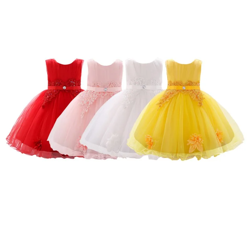 Baby Girls Dress 2019 Elegant Girl Evening Dress For Wedding Birthday Kids Dresses For 0-2 Yeas Girls Clothes