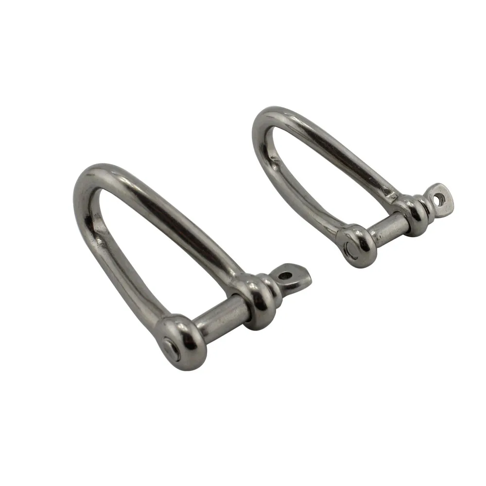Stainless Captive Screw Pin Twisted shackle 90 Degree Marine Twisted Shackle for Wire Rope Chain Boat Hardware 5pcs 5mm 6mm
Stainless Captive Screw Pin Twisted shackle 90 Degree Marine Twisted Shackle for Wire Rope Chain Boat Hardware 5pcs 5mm 6mm