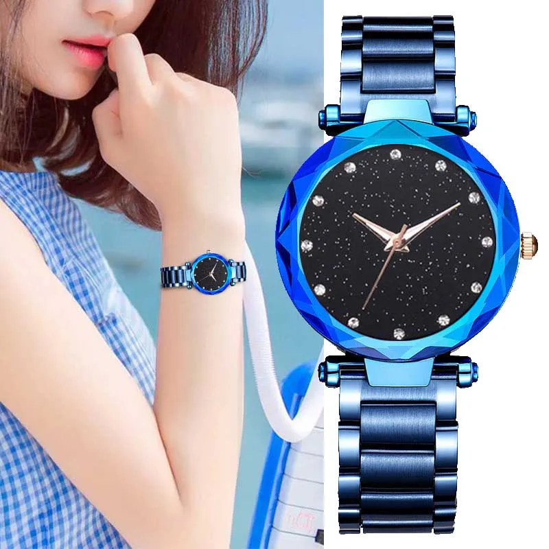 Fashion Women Watch Star Sky Diamond Dial Design Luxury Women Dress Watches Female Quartz Wristwatch Lady Gift relogio feminino
Fashion Women Watch Star Sky Diamond Dial Design Luxury Women Dress Watches Female Quartz Wristwatch Lady Gift relogio feminino