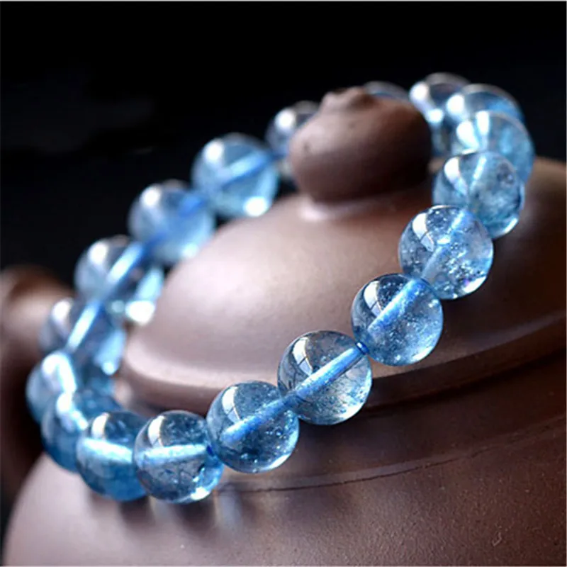 8/10/12mm Accessories Man Bracelet Women Jewelry Blue Rock Crystal Quartz Natural Stone Beads Bangle Yoga Gifts Wholesale
8/10/12mm Accessories Man Bracelet Women Jewelry Blue Rock Crystal Quartz Natural Stone Beads Bangle Yoga Gifts Wholesale