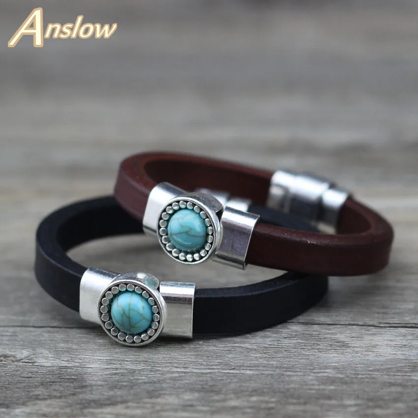 Anslow Creative Design Retro Vintage Natural Stone Beads Charms Wrap Leather Bracelets Bangles For Men Christmas LOW0675LB
Anslow Creative Design Retro Vintage Natural Stone Beads Charms Wrap Leather Bracelets Bangles For Men Christmas LOW0675LB