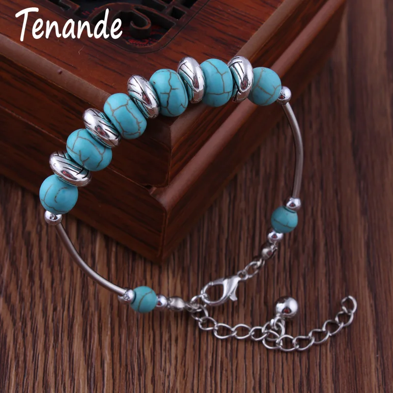 Tenande Hot Sale Vintage Tribal Jewelry Femme Natural Stone Link Beads Bracelets & Bangles for Women Bohemian Pulseras
Tenande Hot Sale Vintage Tribal Jewelry Femme Natural Stone Link Beads Bracelets & Bangles for Women Bohemian Pulseras