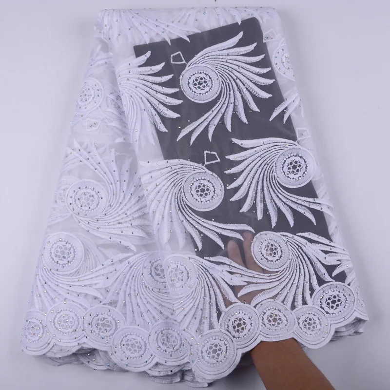 High Quality Cheapest African Milk Silk Lace Fabric With Rhinestones Pure White French Net Lace For Evening Party Dress S1438
High Quality Cheapest African Milk Silk Lace Fabric With Rhinestones Pure White French Net Lace For Evening Party Dress S1438
