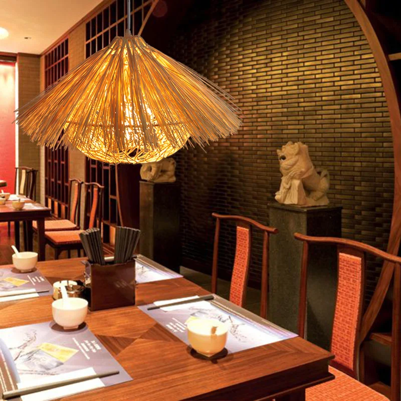 New Chinese Bamboo Bamboo Chandelier Warm Modern Tea House Hotel Balcony Farm Rattan Lighting ZP419144
New Chinese Bamboo Bamboo Chandelier Warm Modern Tea House Hotel Balcony Farm Rattan Lighting ZP419144