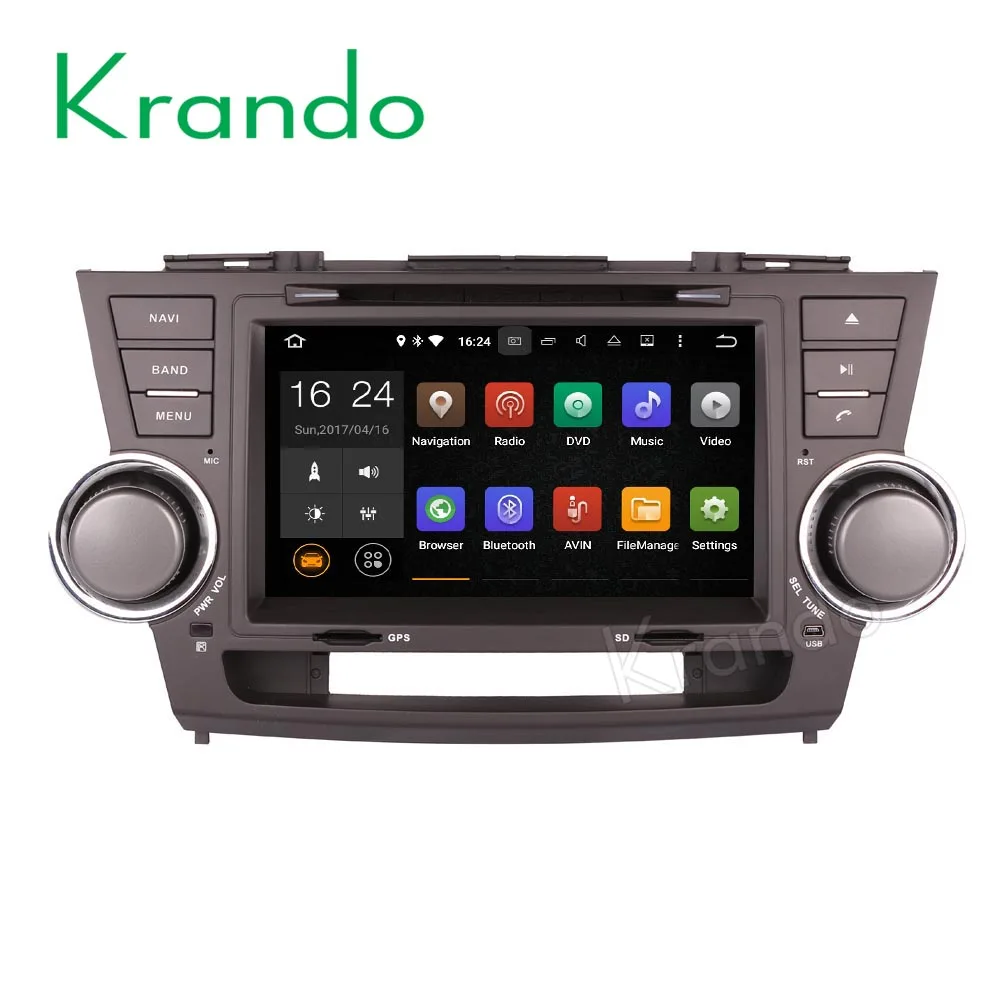 Автомобильная Мультимедийная система Krando, 8 дюймов, Android 8,0, gps, для toyota highlander 2008-2014, аудио, радио, dvd-плеер DAB +
Автомобильная Мультимедийная система Krando, 8 дюймов, Android 8,0, gps, для toyota highlander 2008-2014, аудио, радио, dvd-плеер DAB +