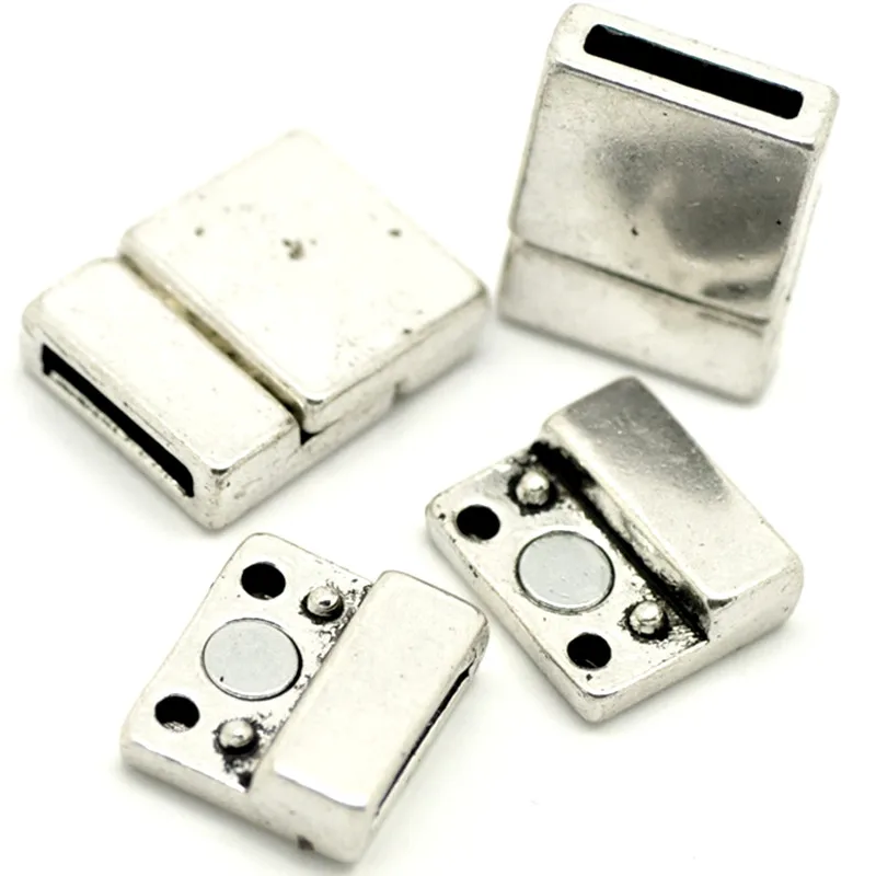 5 Sets Magnetic Clasps Rectangle Metal Silver Tone For Charm Bracelets Jewelry DIY Making Findings 21x16mm
5 Sets Magnetic Clasps Rectangle Metal Silver Tone For Charm Bracelets Jewelry DIY Making Findings 21x16mm