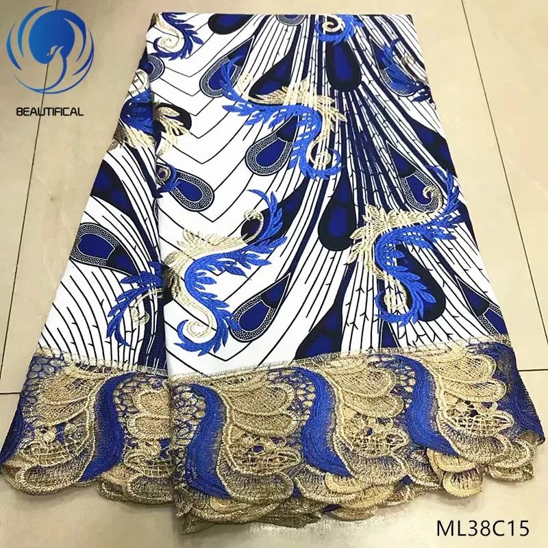 BEAUTIFICAL cotton african wax fabric nigerian lace fabric african wax lace fabric 6yards/piece 2019 best quality ML38C07-30
BEAUTIFICAL cotton african wax fabric nigerian lace fabric african wax lace fabric 6yards/piece 2019 best quality ML38C07-30