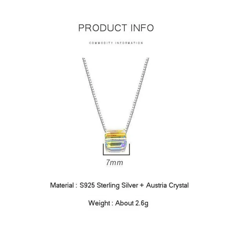 Cube Austria Crystal Fashion Pendant Necklaces 2019 100% S925 Sterling Silver Chain Charm Choker Necklace For Women Wedding Gift
Cube Austria Crystal Fashion Pendant Necklaces 2019 100% S925 Sterling Silver Chain Charm Choker Necklace For Women Wedding Gift