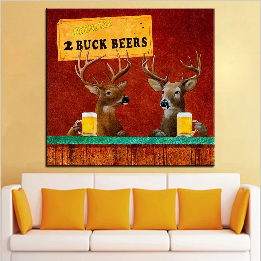 Large size Printing Oil Painting two buck beers Wall painting Wall Art Decoration Picture For Living Room painting No Frame
Large size Printing Oil Painting two buck beers Wall painting Wall Art Decoration Picture For Living Room painting No Frame