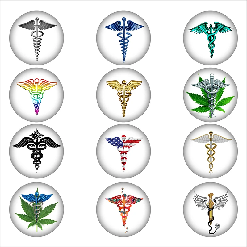 Mixed Glass Snap Button Jewelry RN Caduceus Medical Doctor For DIY 18MM Button Snap Bracelet Necklace Jewelry
Mixed Glass Snap Button Jewelry RN Caduceus Medical Doctor For DIY 18MM Button Snap Bracelet Necklace Jewelry