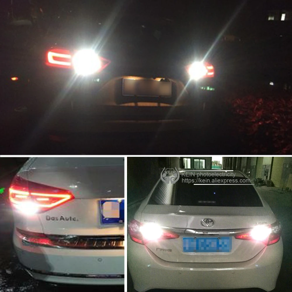 KEIN 2 шт. w16w led t15 Автомобильная Лампа заднего хода 5630 921 912 задний резервный
