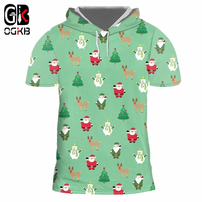 OGKB Man Winter T shirt New Mini Tree And Elk 3D Printed Santa Claus And Snowman Large Size 5XL Men'a Hooded Tshirt
OGKB Man Winter T shirt New Mini Tree And Elk 3D Printed Santa Claus And Snowman Large Size 5XL Men'a Hooded Tshirt