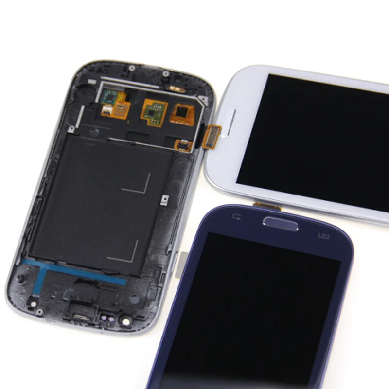 Для samsung Galaxy S3 i9300 ЖК-дисплей сенсорный экран дигитайзер домашний ботинок полная