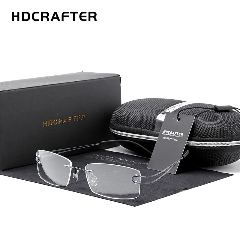 HDCRAFTER Pure Titanium Ultralight Rimless Glasses Frame for Women Prescription Myopia Optical Frames Men Vintage Eyewear
HDCRAFTER Pure Titanium Ultralight Rimless Glasses Frame for Women Prescription Myopia Optical Frames Men Vintage Eyewear