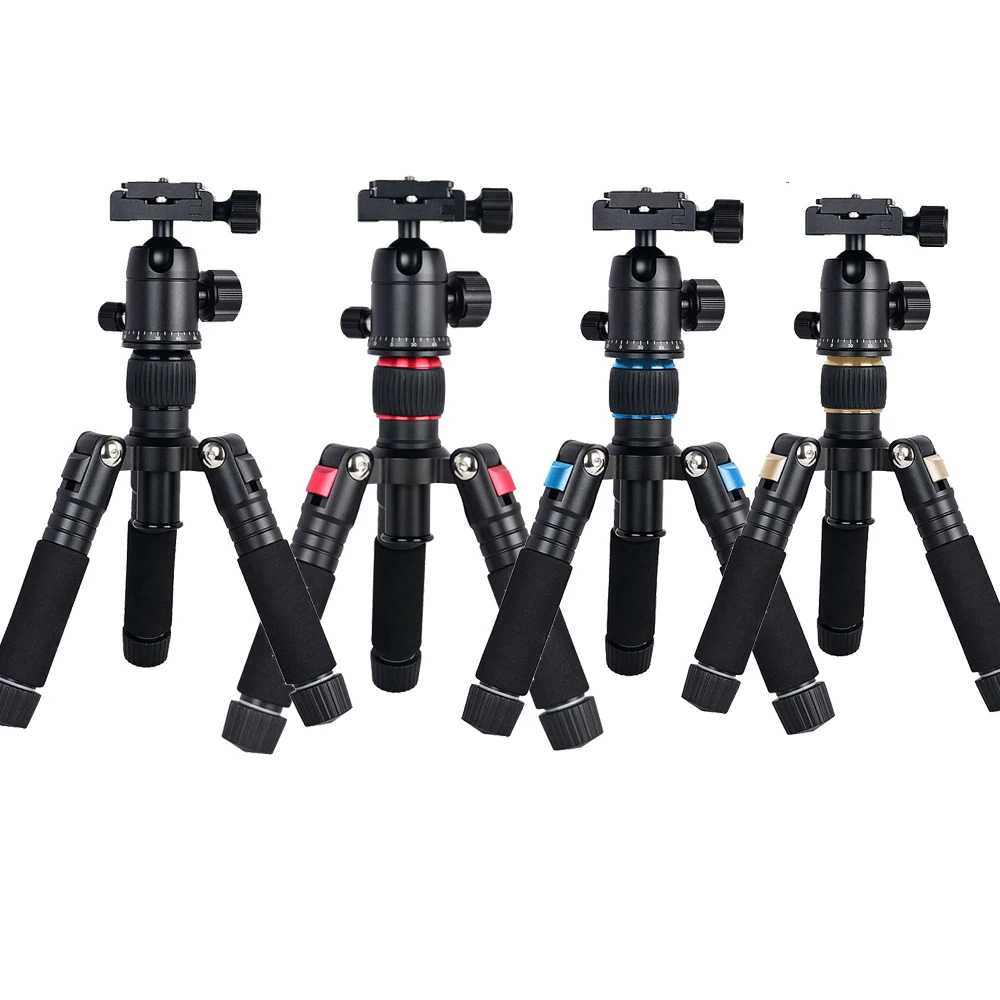 Portable Aluminum Mini Tripod Compact Desktop Table Tripod with Ballhead for Canon Nikon Sony A7 A6500 A7RII /GH5 DSLR Camera
Portable Aluminum Mini Tripod Compact Desktop Table Tripod with Ballhead for Canon Nikon Sony A7 A6500 A7RII /GH5 DSLR Camera
