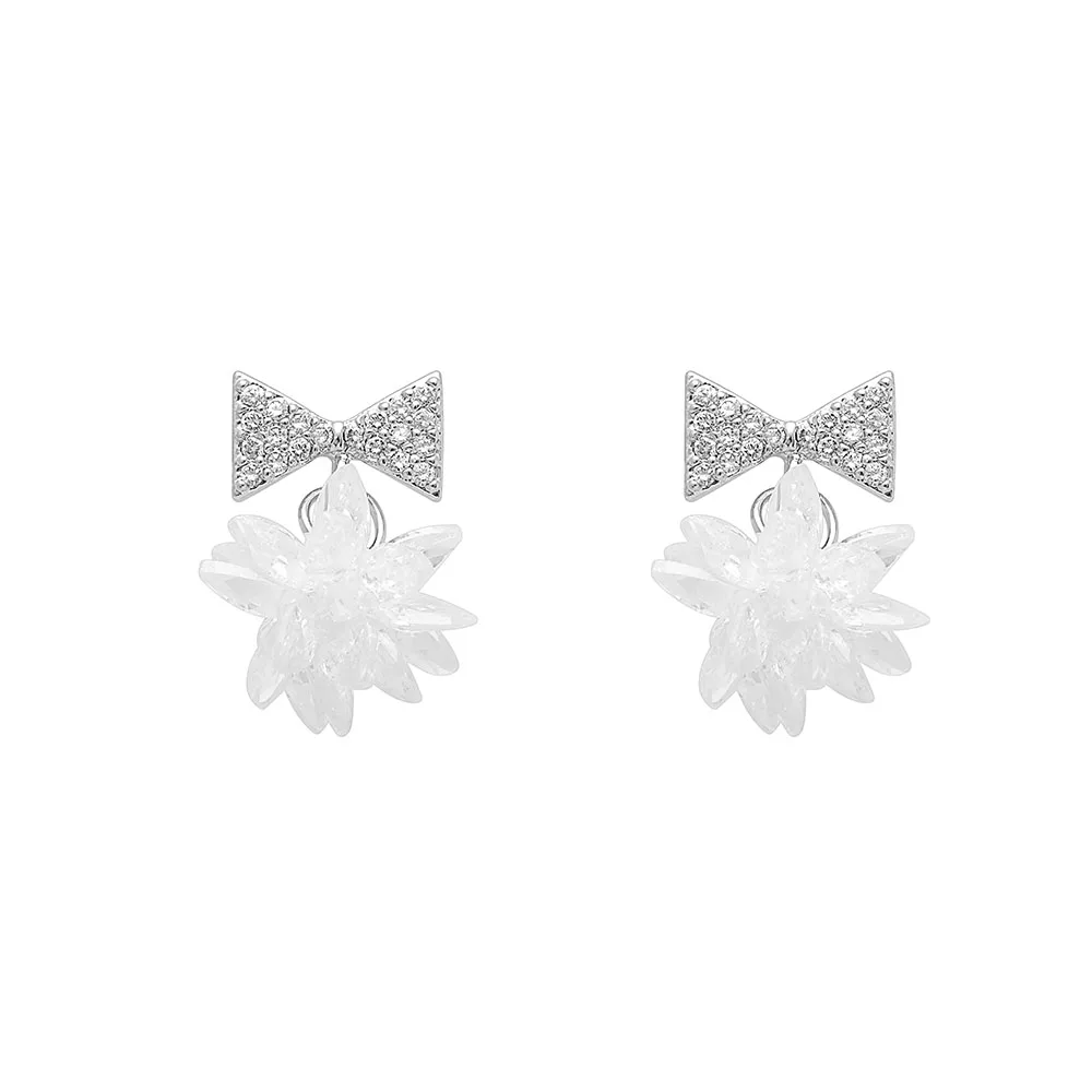 Cute Fashion New Flower Earrings Luxury Shiny Crystal 3D Flower Lady Earrings Bowknot Wedding Dangle Earrings For Women Jewelry
Cute Fashion New Flower Earrings Luxury Shiny Crystal 3D Flower Lady Earrings Bowknot Wedding Dangle Earrings For Women Jewelry