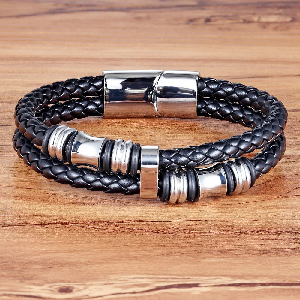TYO New Fashion Stainless Steel Bracelet Genuine High Quality Classic Friendship Leather Bracelets & Bangles For Men Jewelry
TYO New Fashion Stainless Steel Bracelet Genuine High Quality Classic Friendship Leather Bracelets & Bangles For Men Jewelry