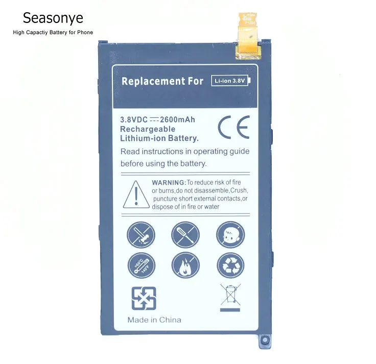 Батарея для замены телефона Seasonye 1x LIS1529ERPC 2600mAh Sony Xperia Z1 Compact mini Z1mini Z1c D5503