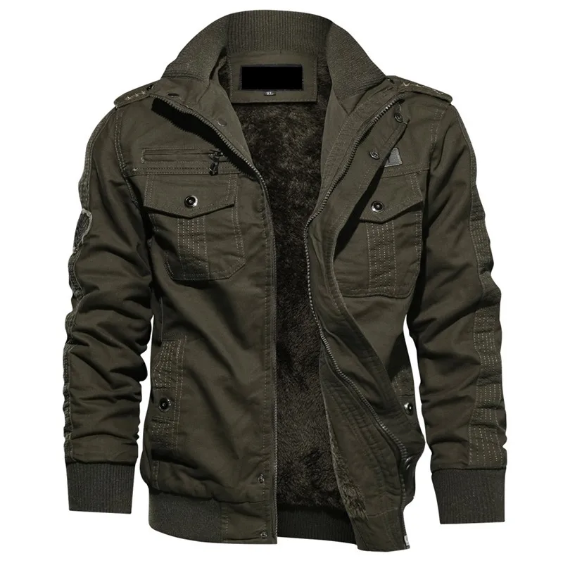 2018 New autumn and winter men's jacket casual plus velvet jacket warm cotton coat Solid color
2018 New autumn and winter men's jacket casual plus velvet jacket warm cotton coat Solid color
