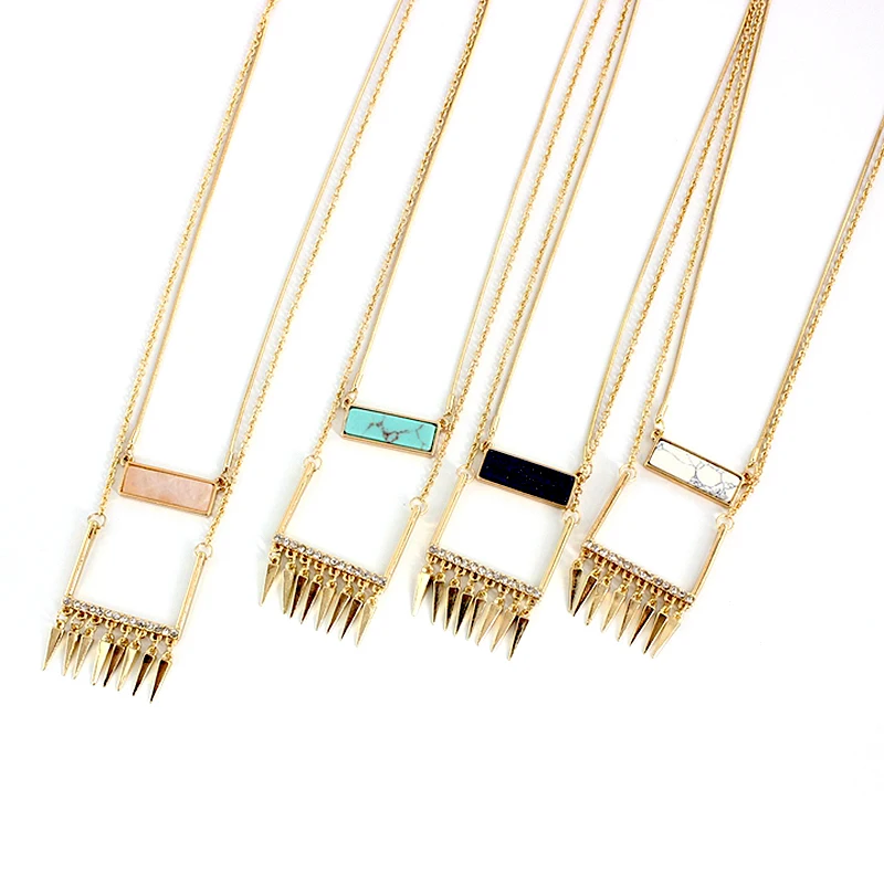 Vintage Jewelry Double Layer Rivet Pendant Necklace 2016 Square Green Statement Necklaces & Pendants SNE160076
Vintage Jewelry Double Layer Rivet Pendant Necklace 2016 Square Green Statement Necklaces & Pendants SNE160076